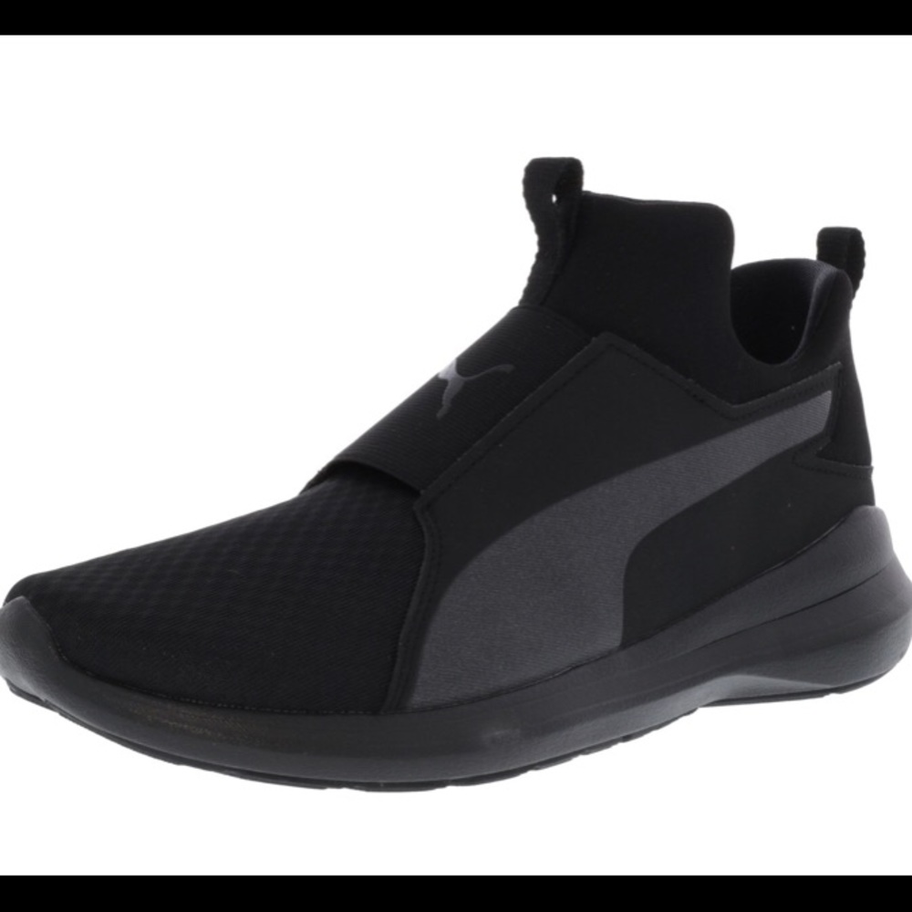 Puma women's rebel mid black running shoes size 7